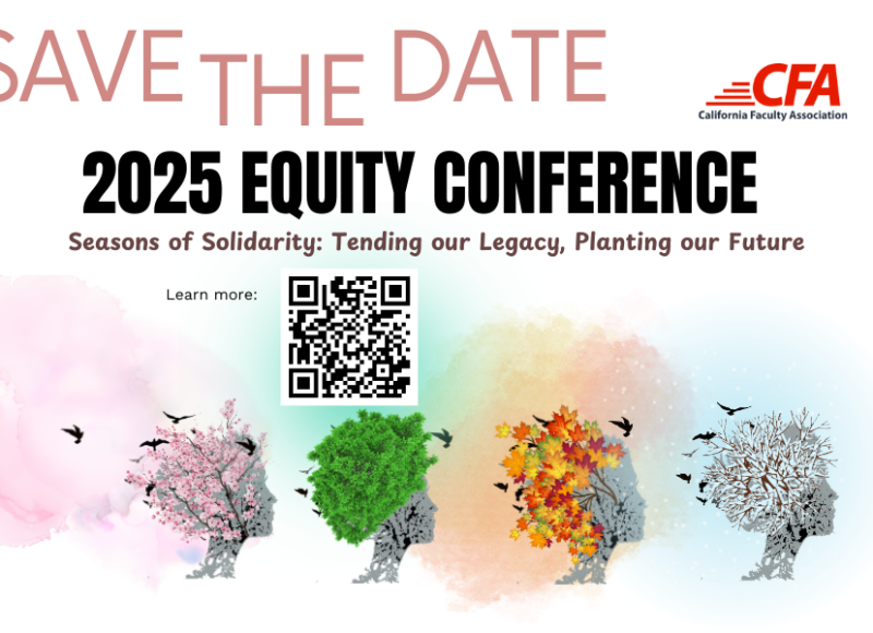 Graphic with the theme for Equity Conference 2025 "Seasons of Solidarity"